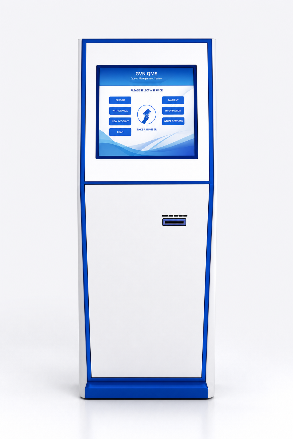 GVN QMS ticket kiosk