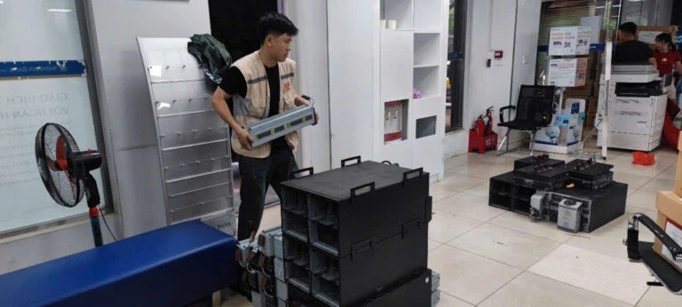 GVN technician performing IT system maintenance