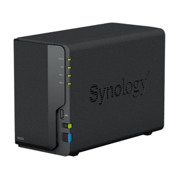 Thiết bị lưu trữ NAS Synology DS223 (2 khay, RAM 2GB)