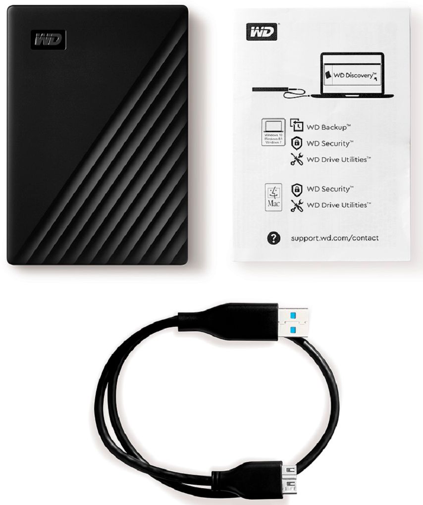 Ổ cứng gắn ngoài HDD WD My Passport Portable 1TB - 2.5 inch - WDBYVG0010BBK-WESN - Image 3