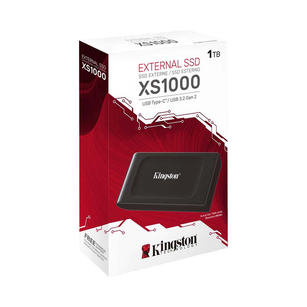 External SSD Kingston XS1000 1TB (USB 3.2 Gen 2 / 1,050MB/s read, 1,000MB/s write) _ SXS1000R/1000GA - Image 2